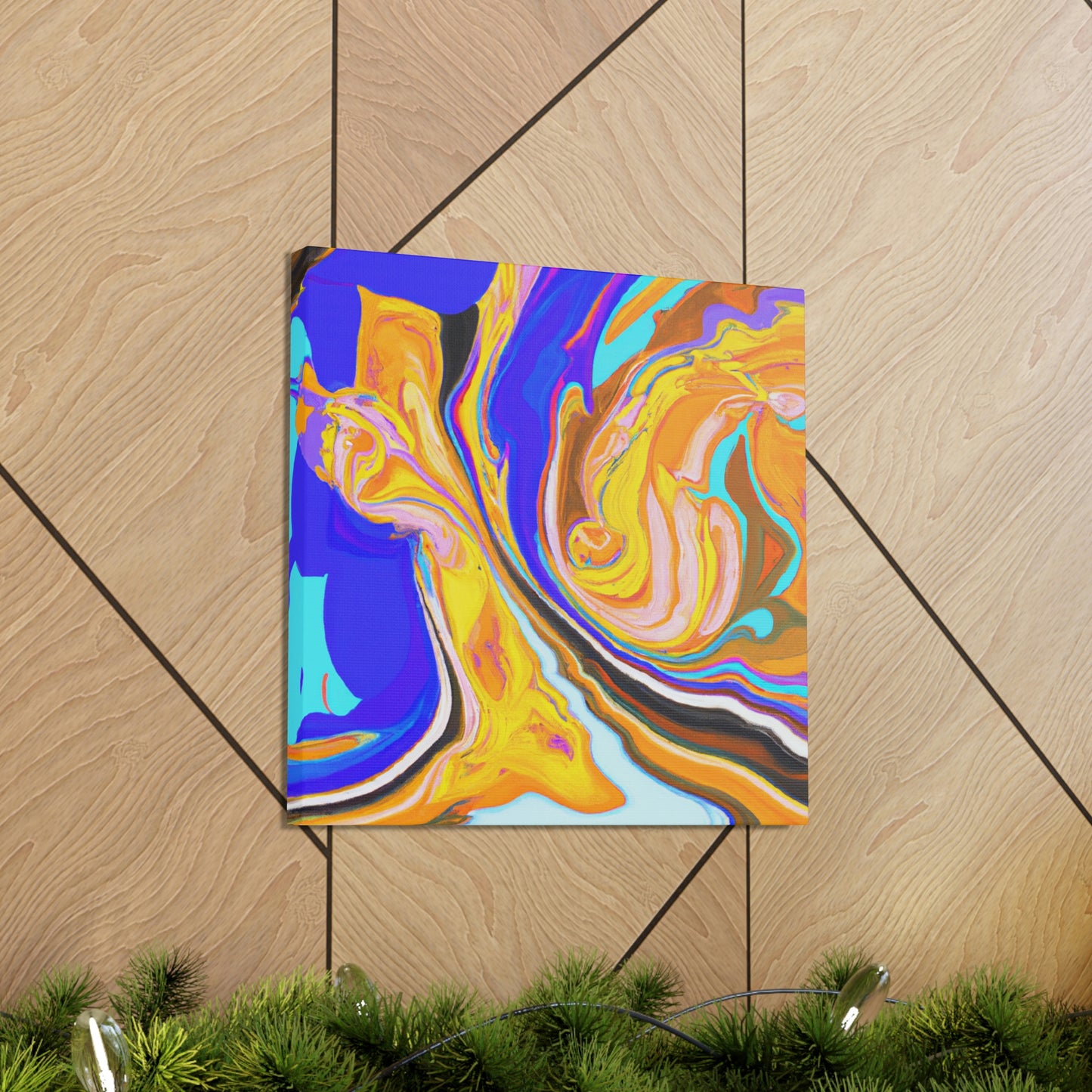 "Reflejo de la Tierra: una representación abstracta de la belleza de la naturaleza" - The Alien Canva.