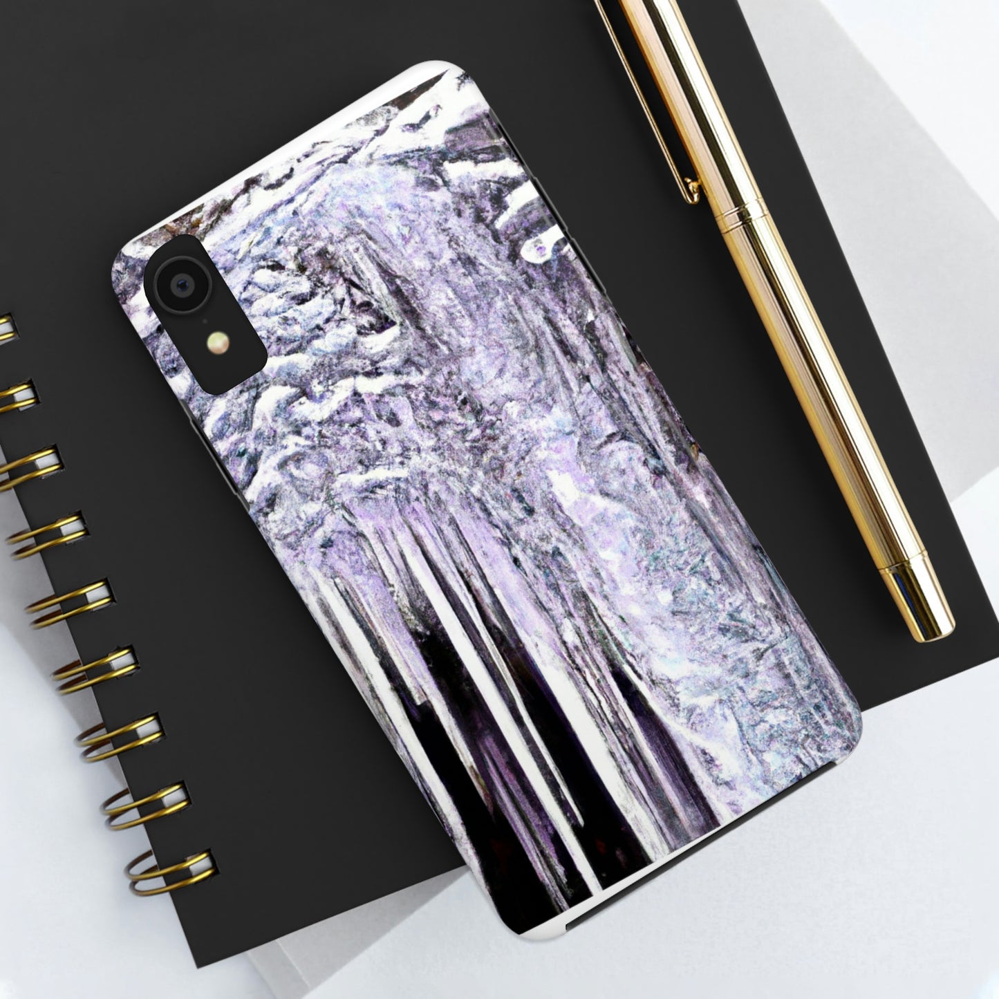 "Frost-Tipped Falls of Glistening Grief" - The Alien Tough Phone Cases