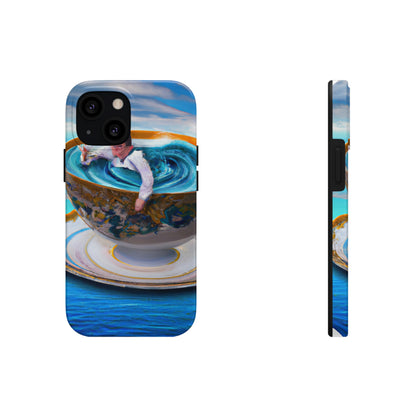 "Adrift in a China Cup: The Story of a Lost Child's Oceanic Adventure" - The Alien Tough Phone Cases