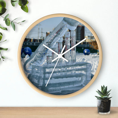 "Frozen Melodies: Crafting Music with Ice" - The Alien Wall Clock