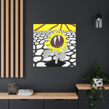 "A Sunflower Withering on a Parched Field" - The Alien Canva