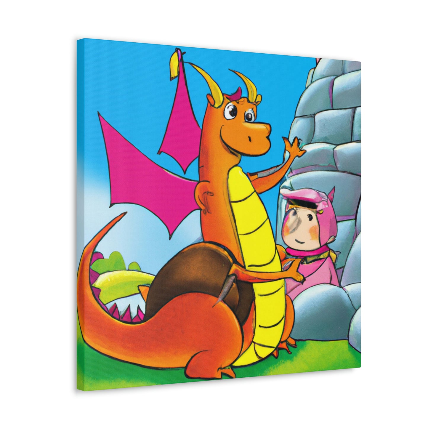 "The Knight and the Baby Dragon" - The Alien Canva