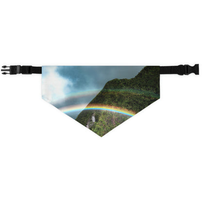 The Rainbow Gateway - Collar de bandana para mascota alienígena