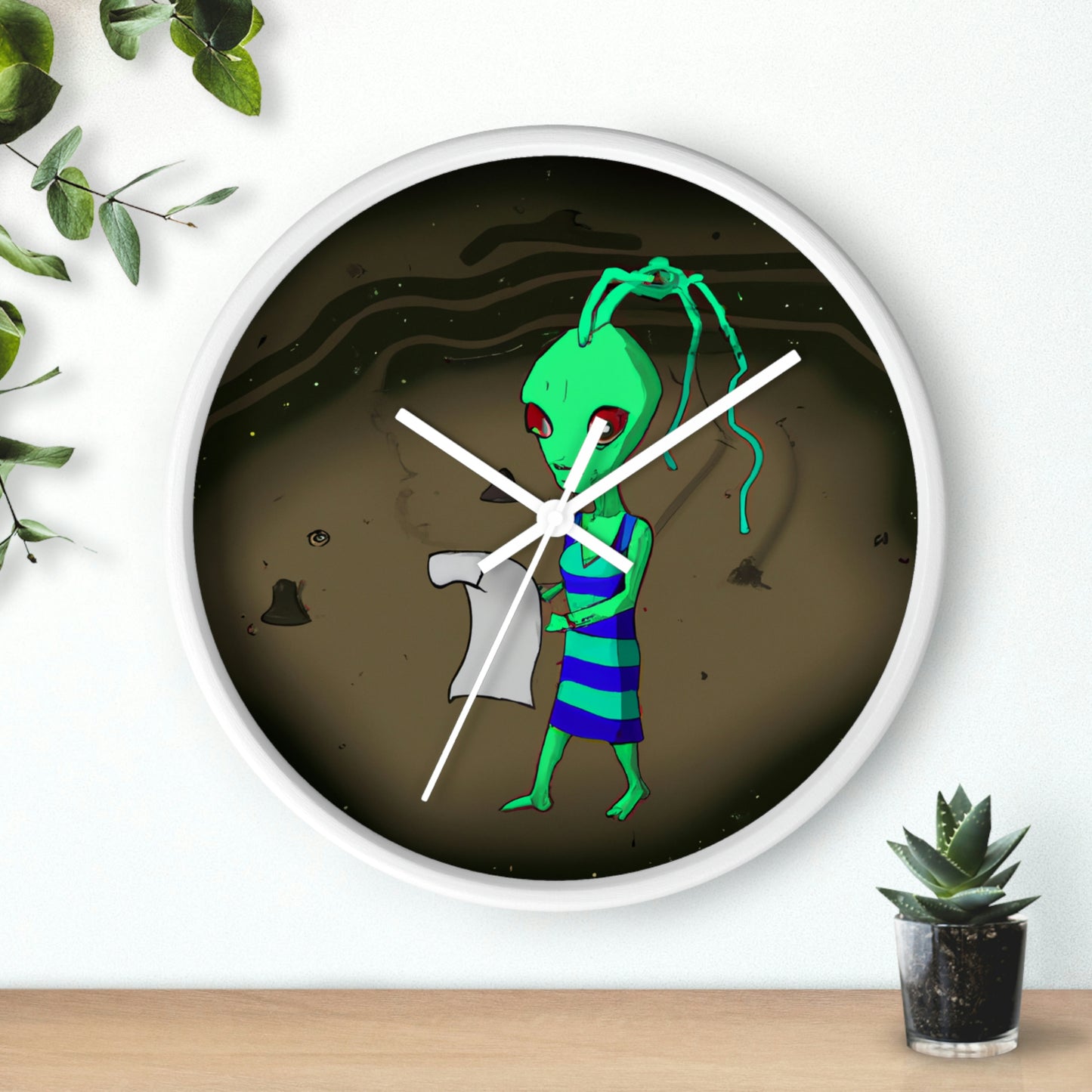 Lost in Space: The Alien's Adventure Without a Map - The Alien Wall Clock