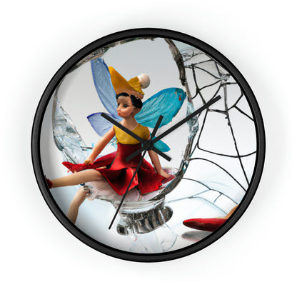 "Cursed Memories: The Broken Fairy's Plight" - The Alien Wall Clock