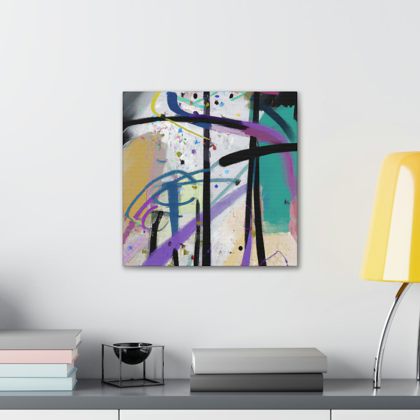 "Abstract Reflections: Battling My Difficult Situation" - Canvas