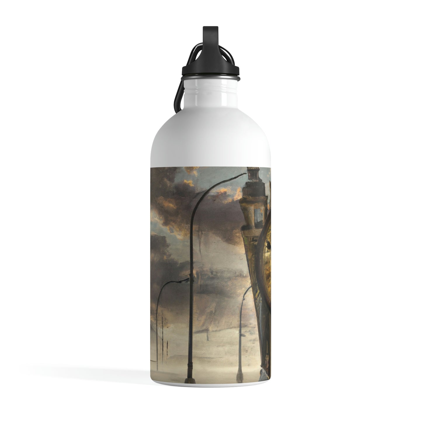 "Lonely Chimes in the Darkened City" - The Alien Stainless Steel Water Bottle