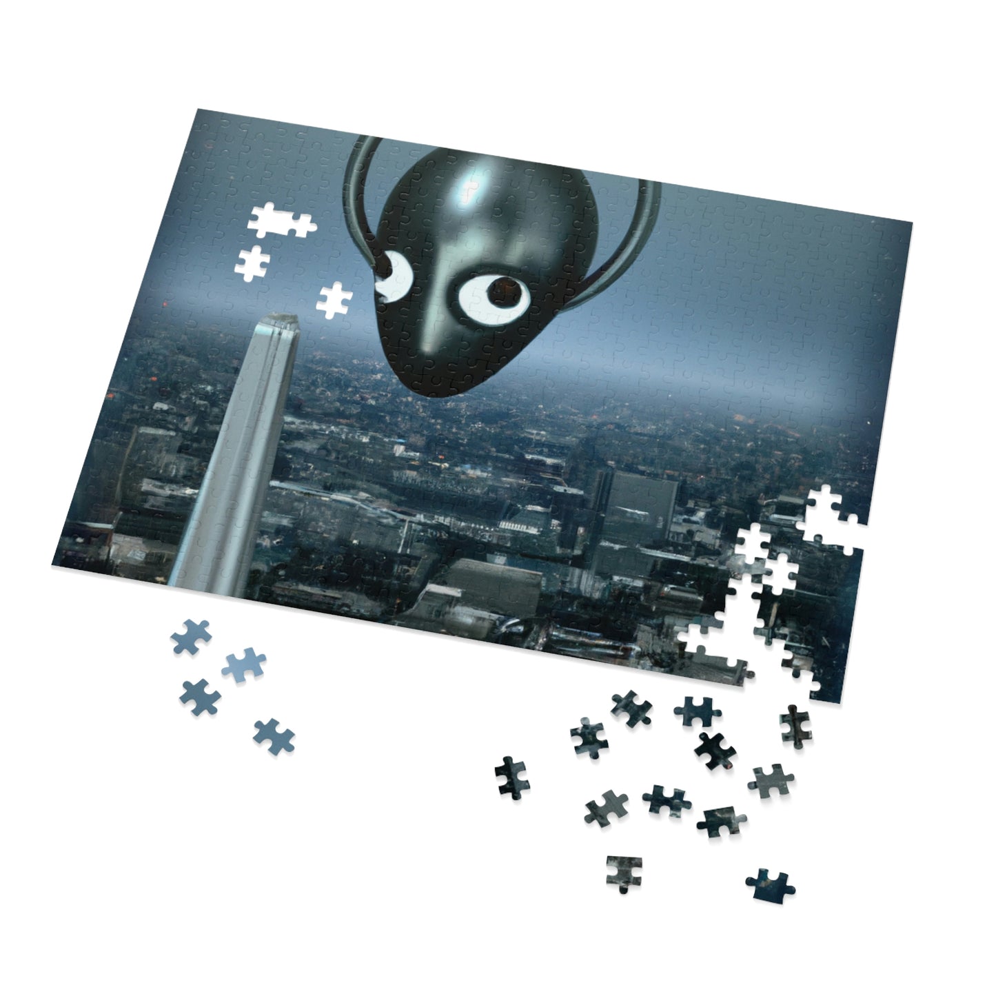 "A Distant Spark: An Alien's Search for Sanctuary in the City." - The Alien Jigsaw Puzzle