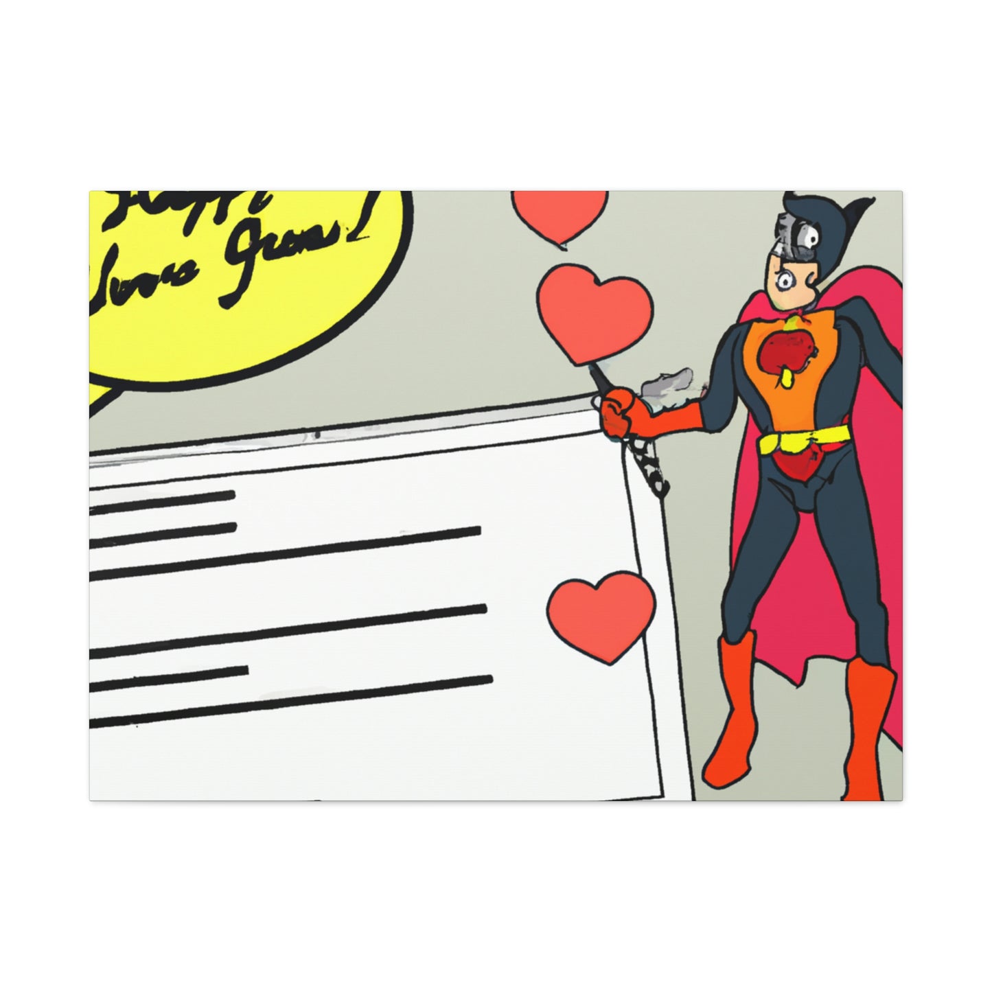 "To My Beloved Comic Book Hero: A Love Letter" - The Alien Canva