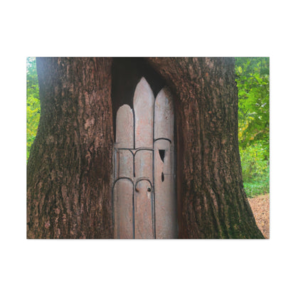 "The Mysterious Tree Door" - The Alien Canva