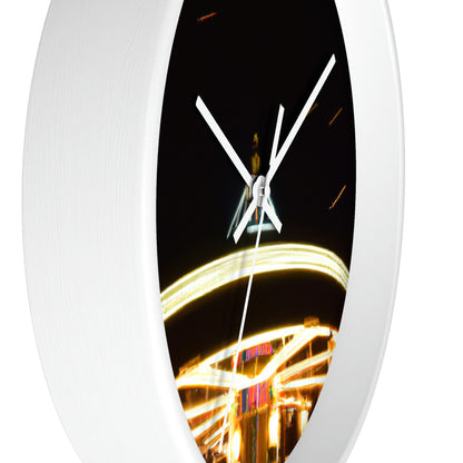 "Carousel Nights: A Glimmer of Starlight" - The Alien Wall Clock