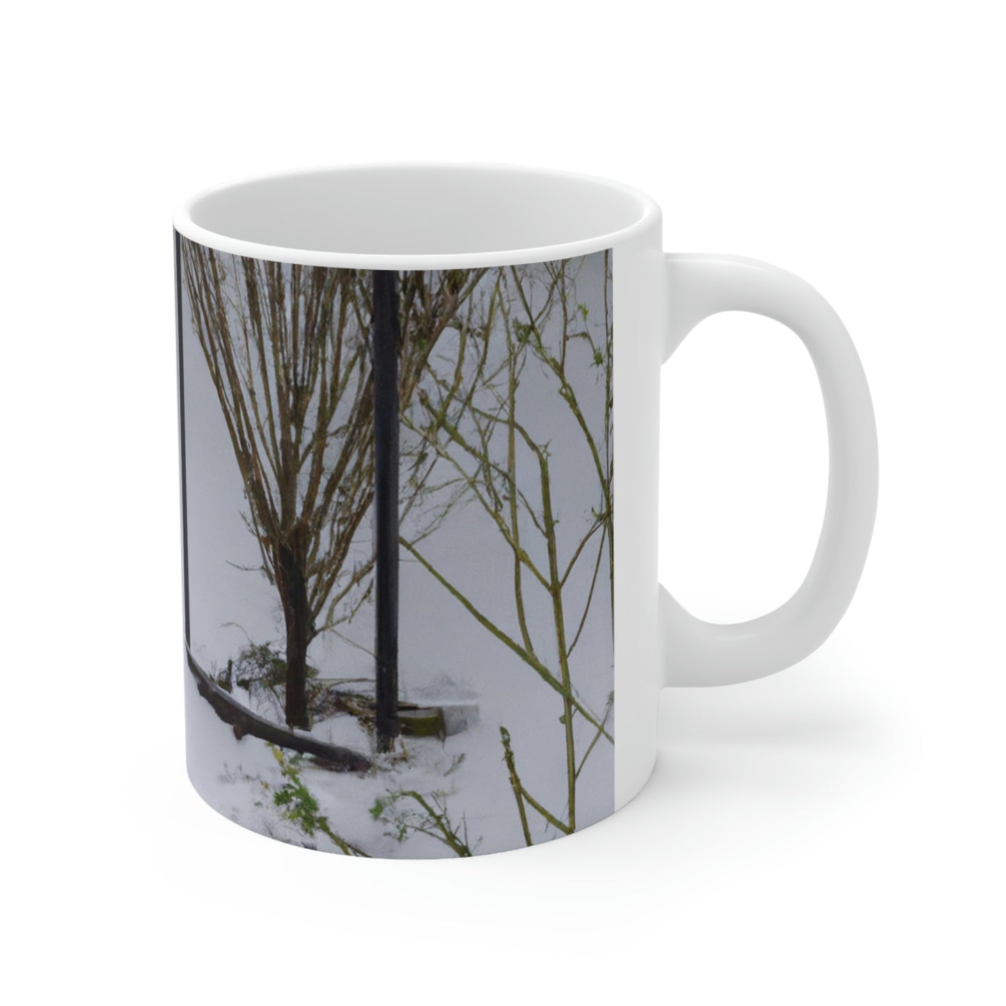 "The Snow Garden of the Wounded Crow" - The Alien Ceramic Mug 11 oz