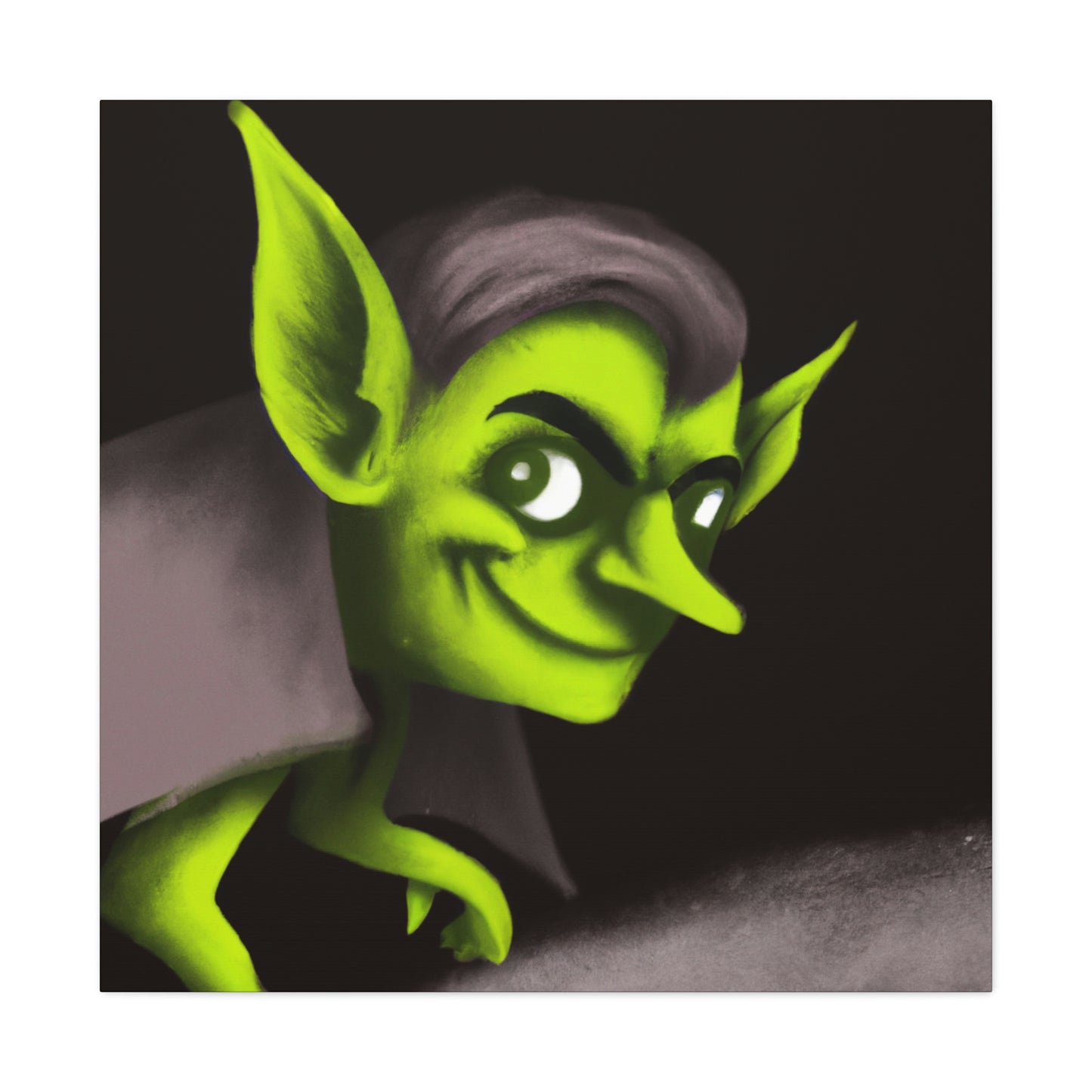 "The Mysterious Goblin in the Shadows" - The Alien Canva