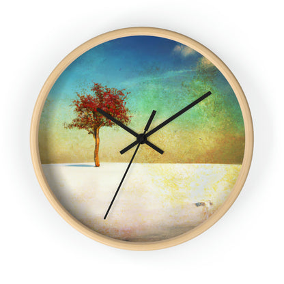 "Alone in the Snowy Meadow" - The Alien Wall Clock