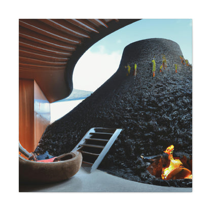 "Volcanic Home Design: Creating a Livable Space Inside a Volcano" - The Alien Canva