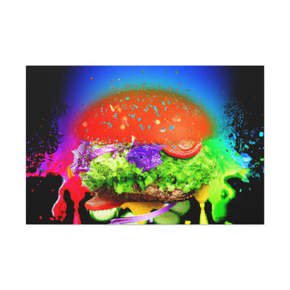 "Burger Rainbow" - Die Alien-Canva