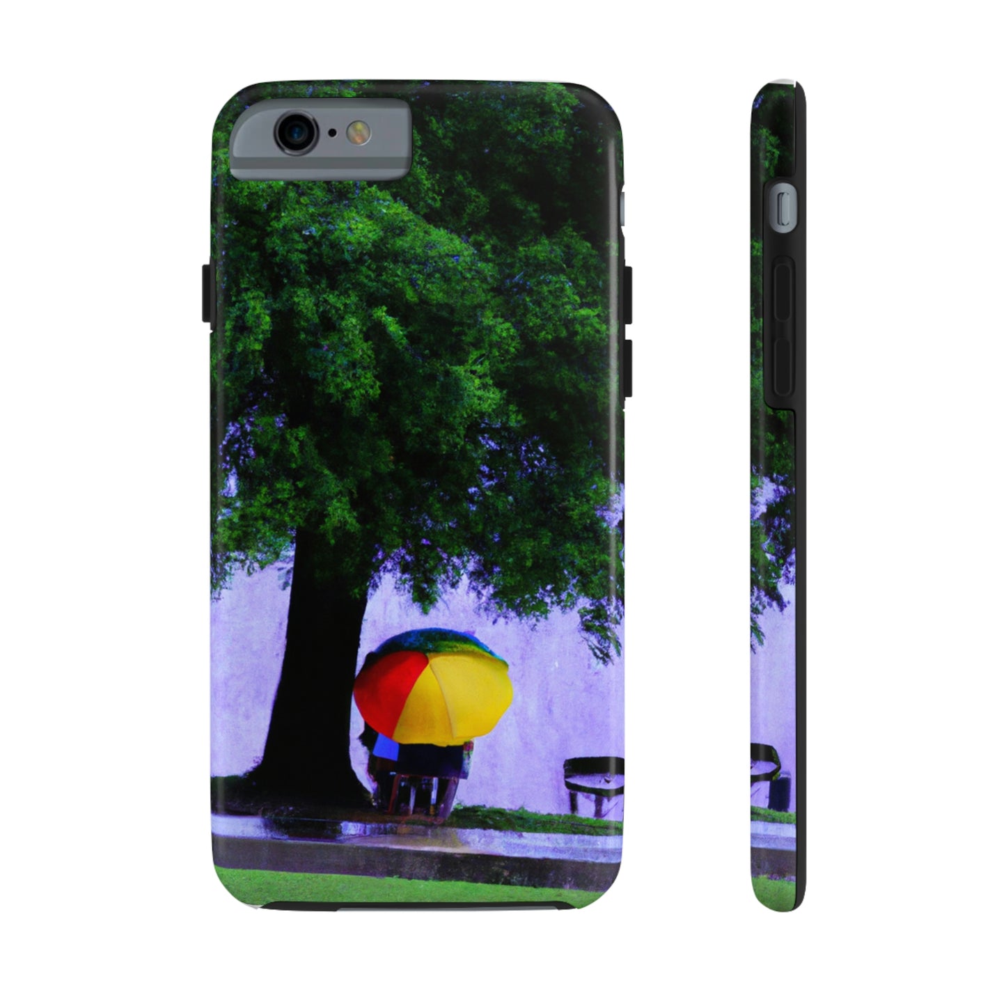 "Beneath the Rainy Sky." - The Alien Tough Phone Cases