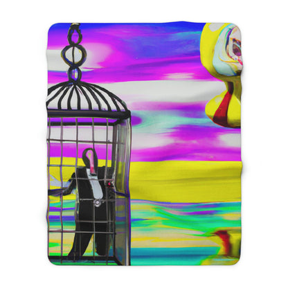 "A Prison of Brilliant Colors" - The Alien Sherpa Fleece Blanket