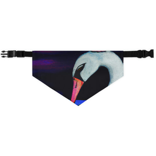 "El lamento de un cisne: los cielos viudos" - El collar de bandana para mascotas alienígenas