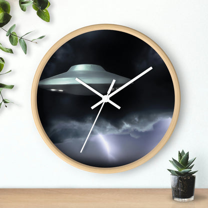 "Stormy Encounter" - The Alien Wall Clock