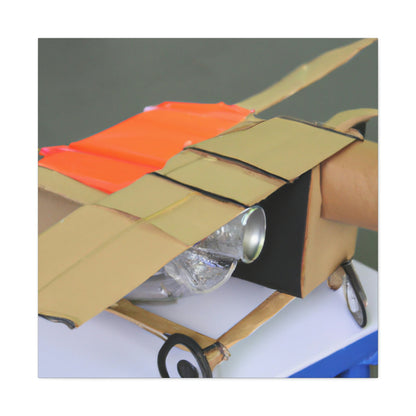 "Building a Better Flyer: Crafting a Recycled Flying Machine" - The Alien Canva