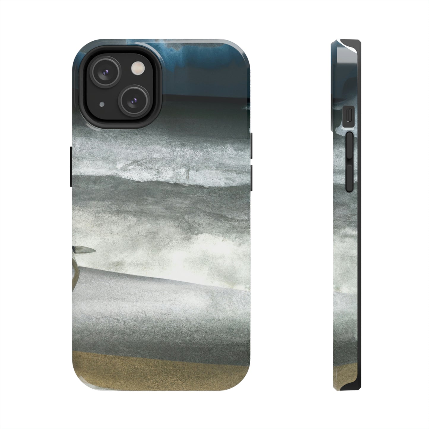 "A Sea of Turmoil: A Heron's Restlessness". - The Alien Tough Phone Cases