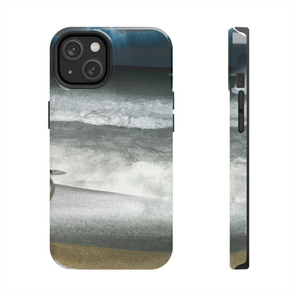 "A Sea of Turmoil: A Heron's Restlessness". - The Alien Tough Phone Cases