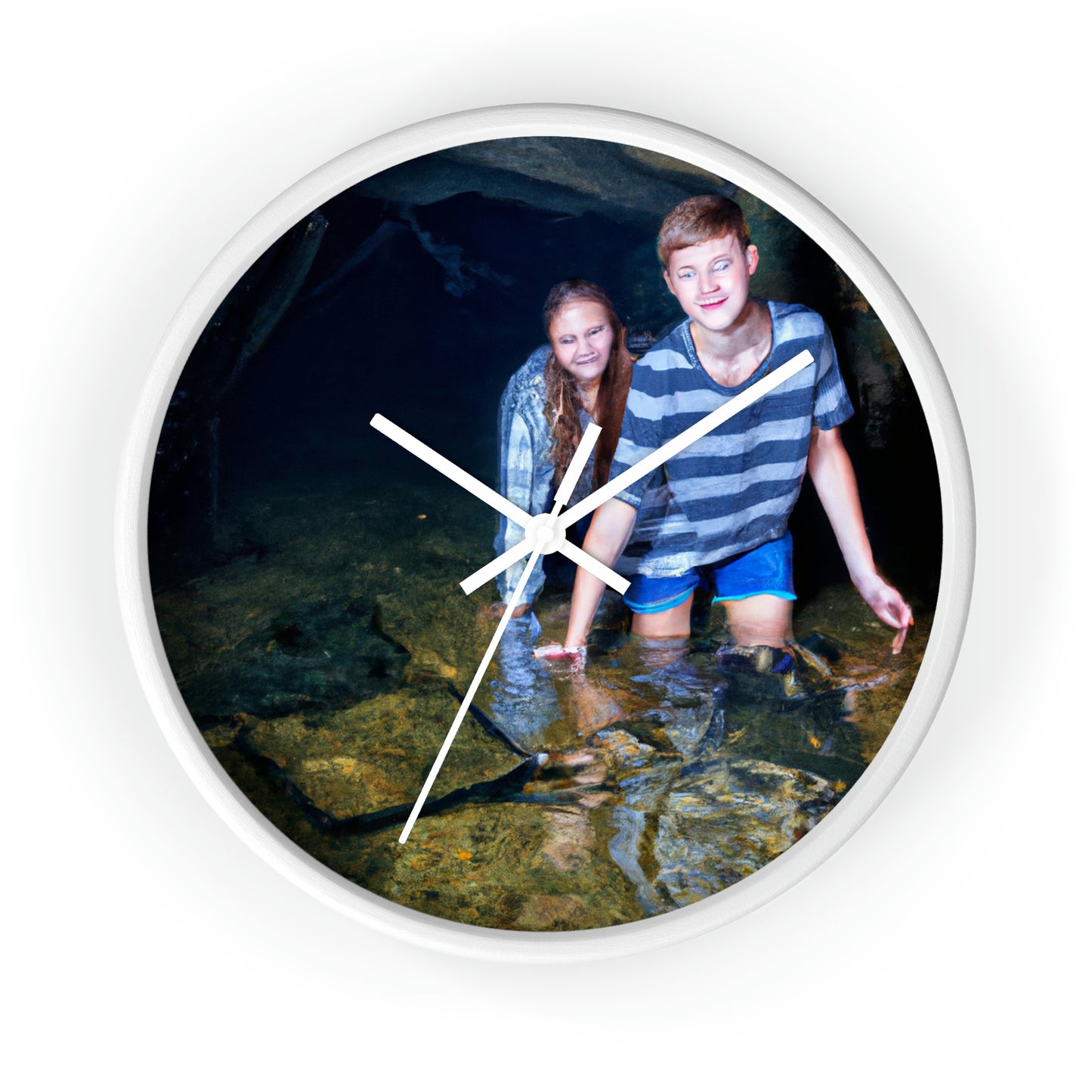 Treasure Hunters in the Deep. - The Alien Wall Clock