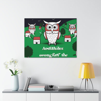 "The Great Owl Rebellion" - Die Alien-Canva