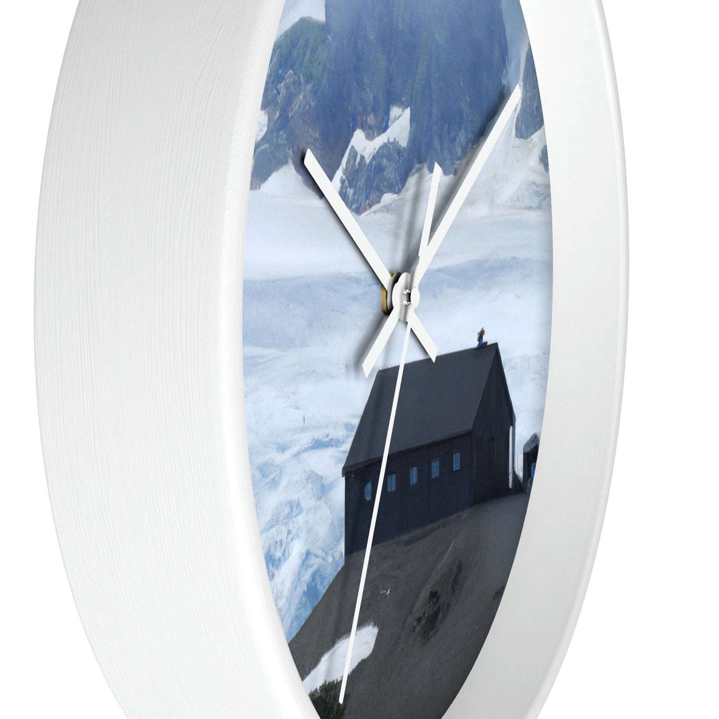 "Frozen Fears: A Haunted Glacier House" - The Alien Wall Clock