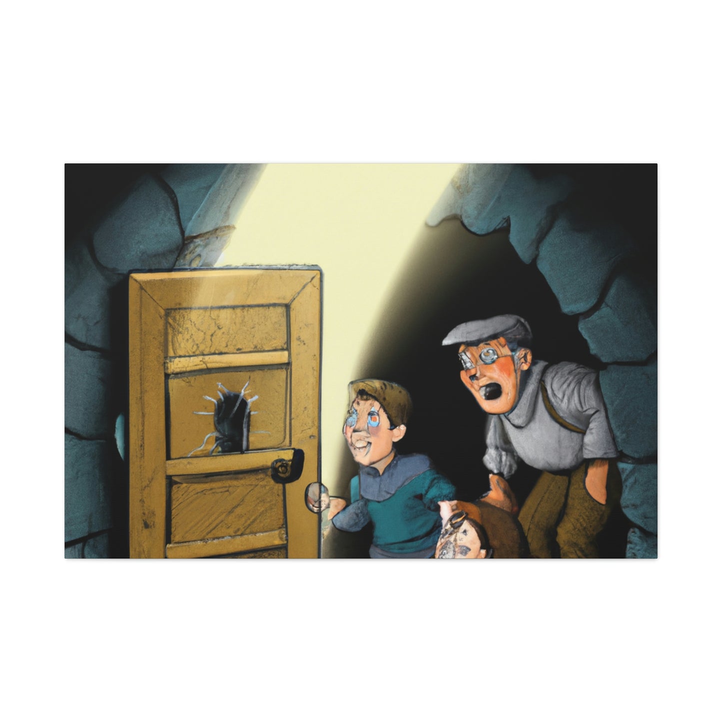 "The Mysterious Door in the Basement." - The Alien Canva