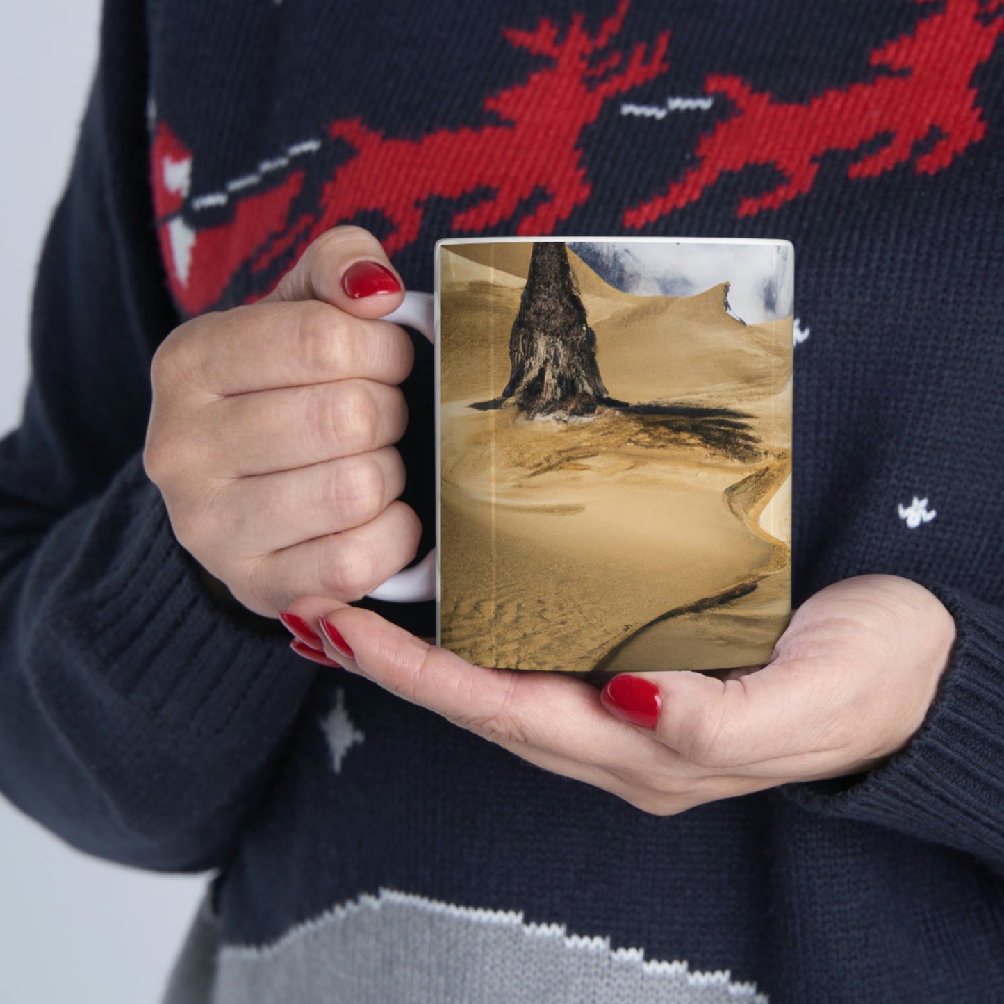 The Mirage of the Desert Sands - The Alien Taza de cerámica 11 oz