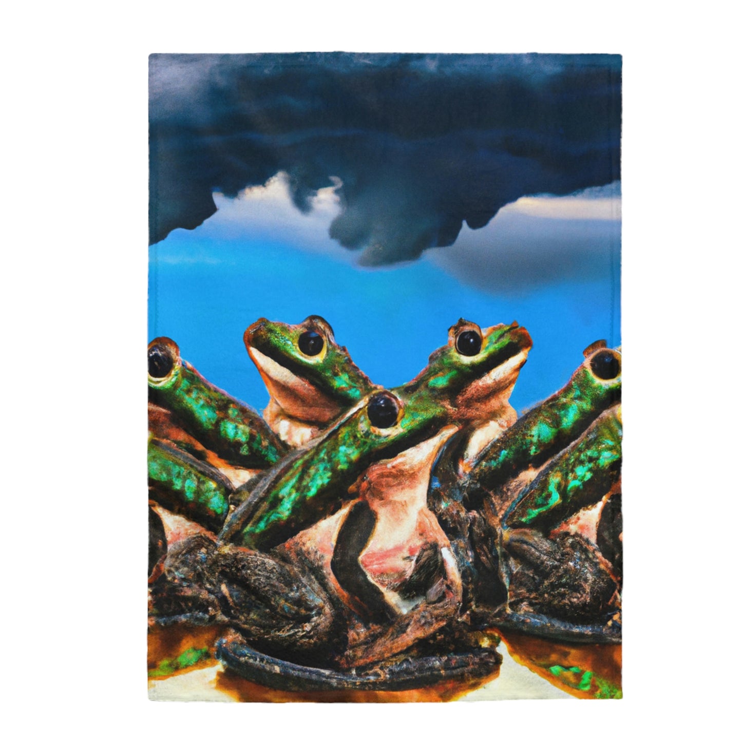 "A Frog Chorus in the Thunderstorm" - The Alien Velveteen Plush Blanket