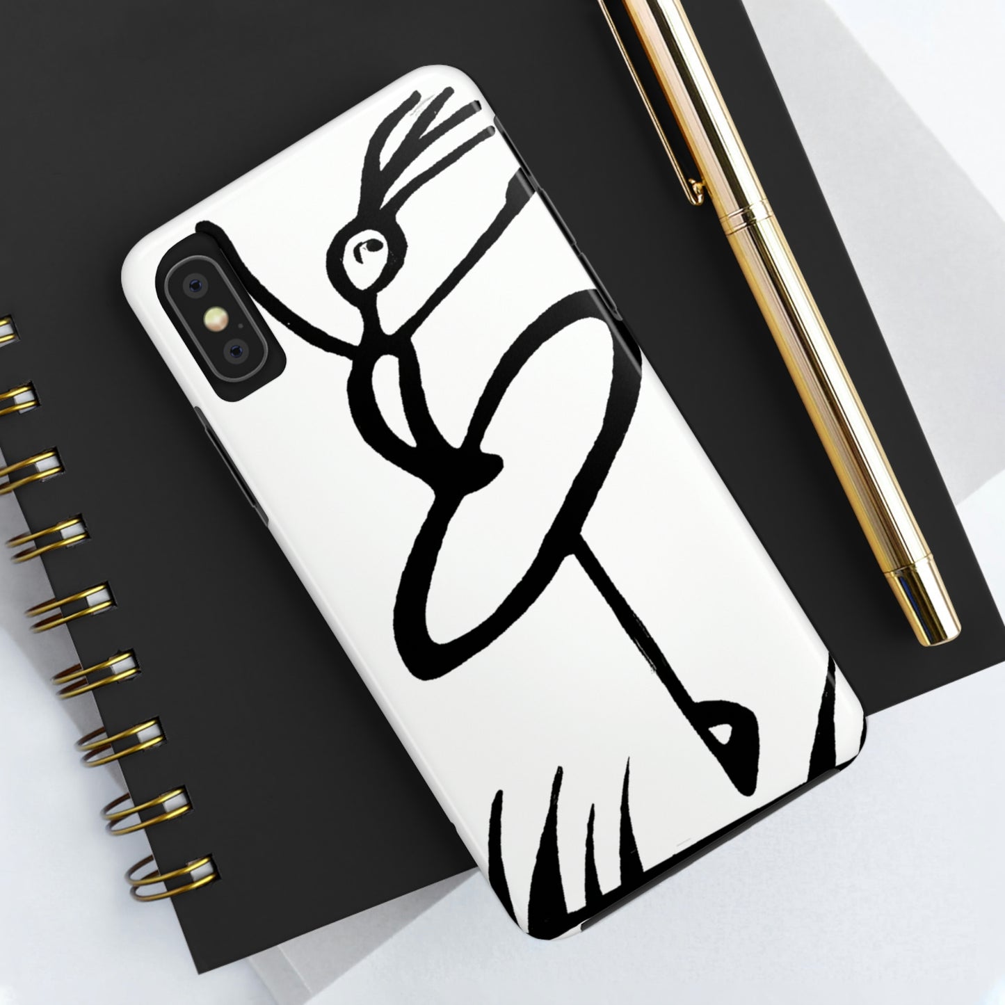 "Ballet on a Blade: A Ballerina's Spin" - The Alien Tough Phone Cases