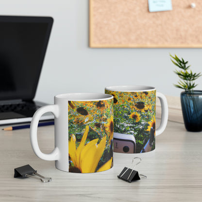 "Robot's Sunshine Joy" - The Alien Ceramic Mug 11 oz