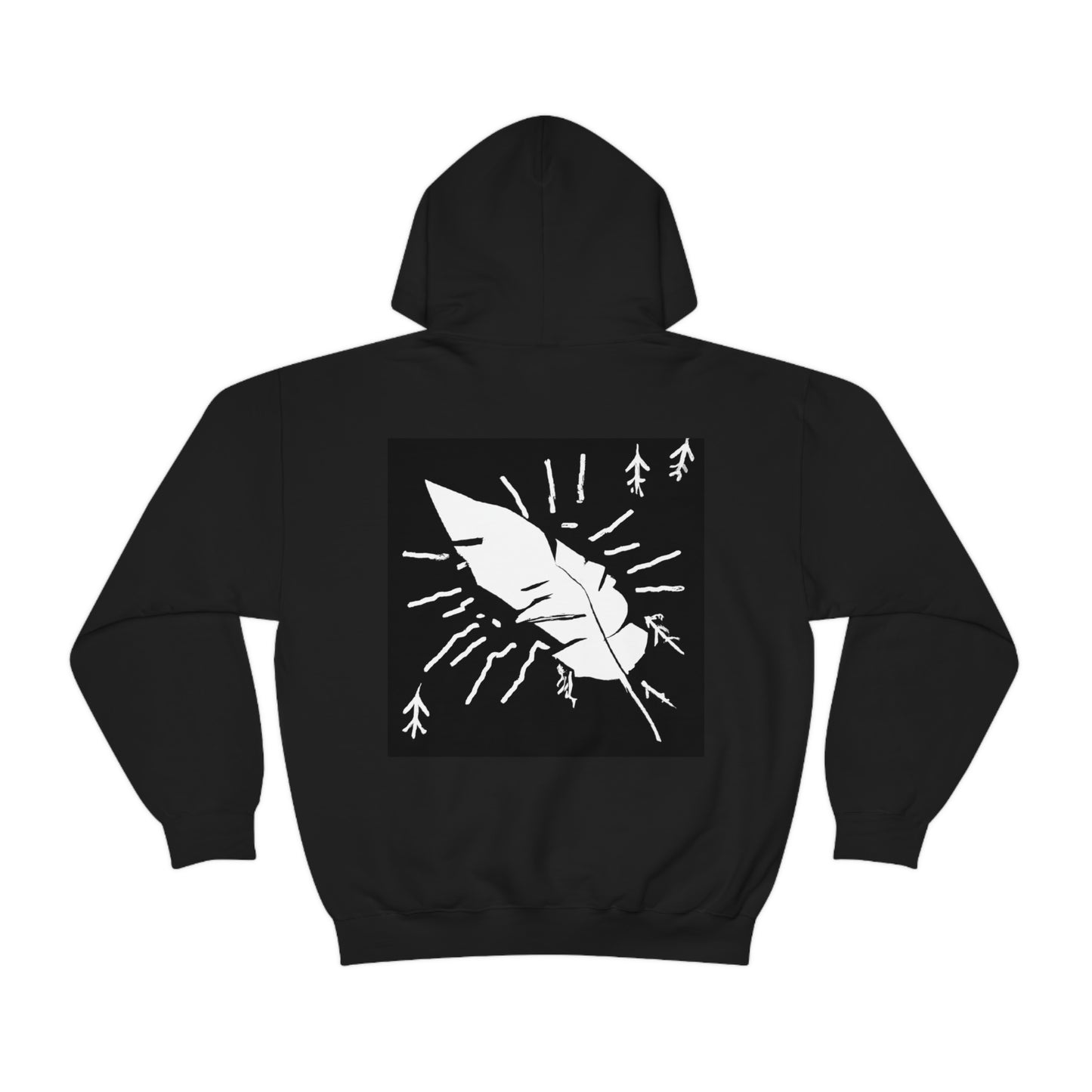 Lost in the Shadows: The White Feather's Journey - La sudadera con capucha extraterrestre unisex