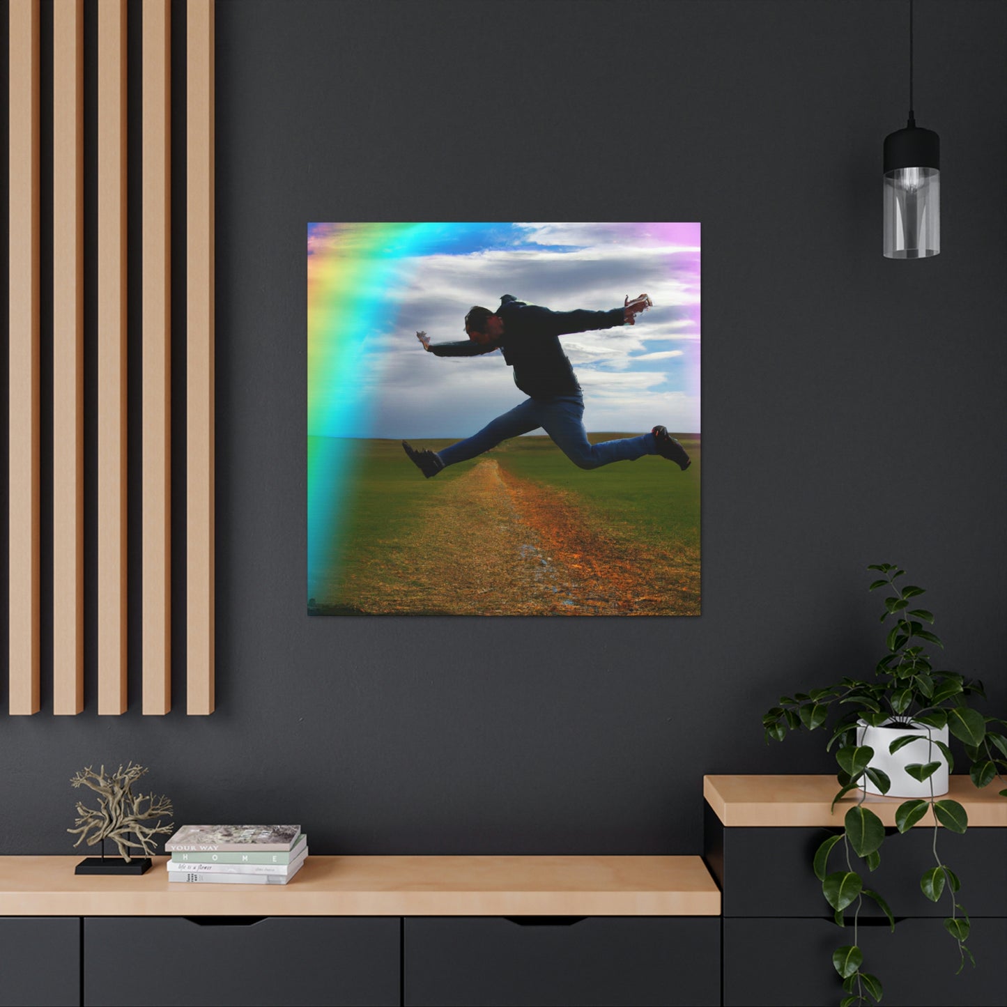 Rainbow Jumper Artist - Canvas