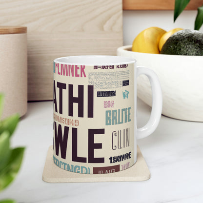 "A Trip Down Memory Lane: 16 of My Favorite Words" - The Alien Ceramic Mug 11 oz