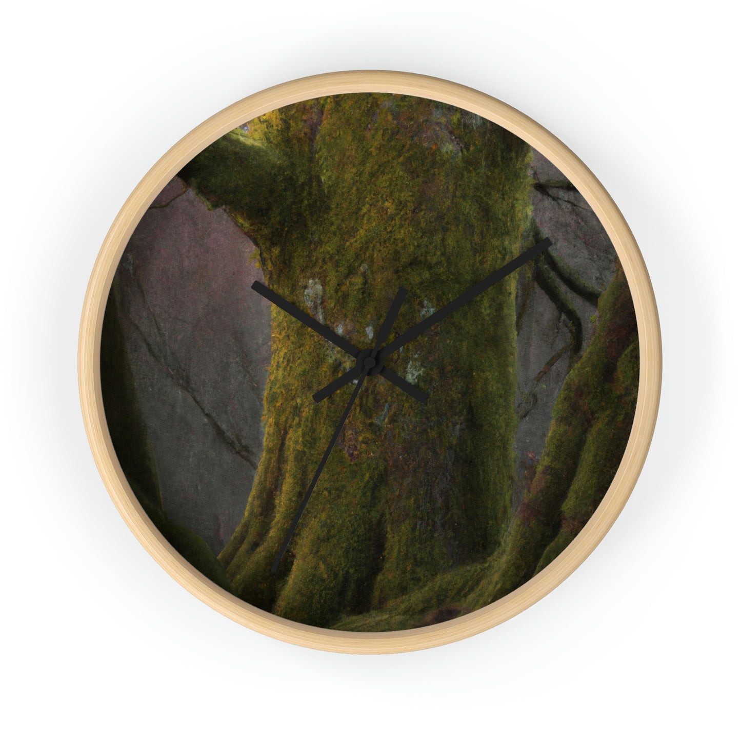 "The Mystical Mossy Oak" - The Alien Wall Clock