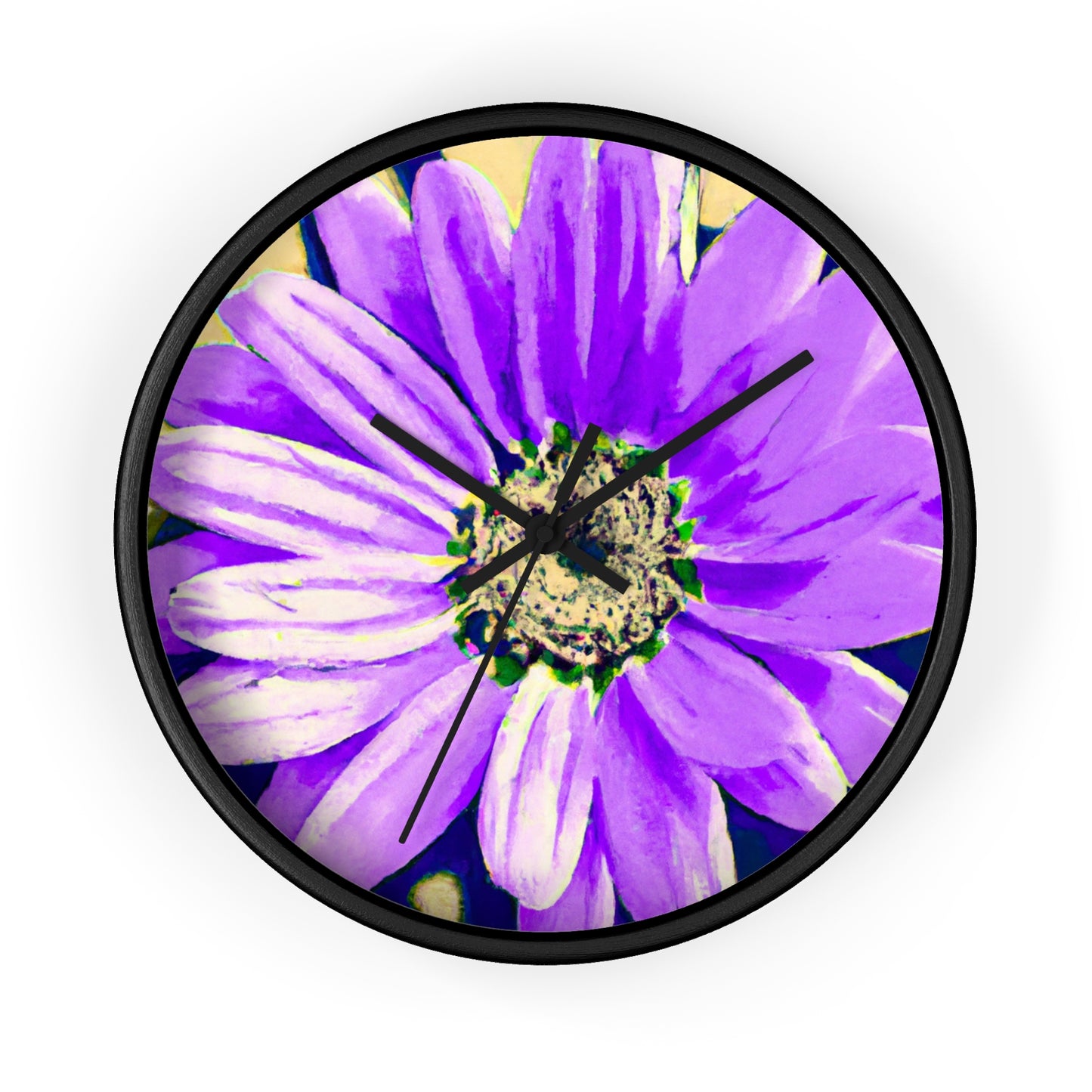 Purple Petals Popping: Create an Eye-Catching Daisy-Rose Fusion - The Alien Wall Clock