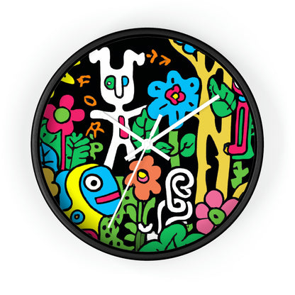 The Enchanted Garden of Wonders. - The Alien Wall Clock