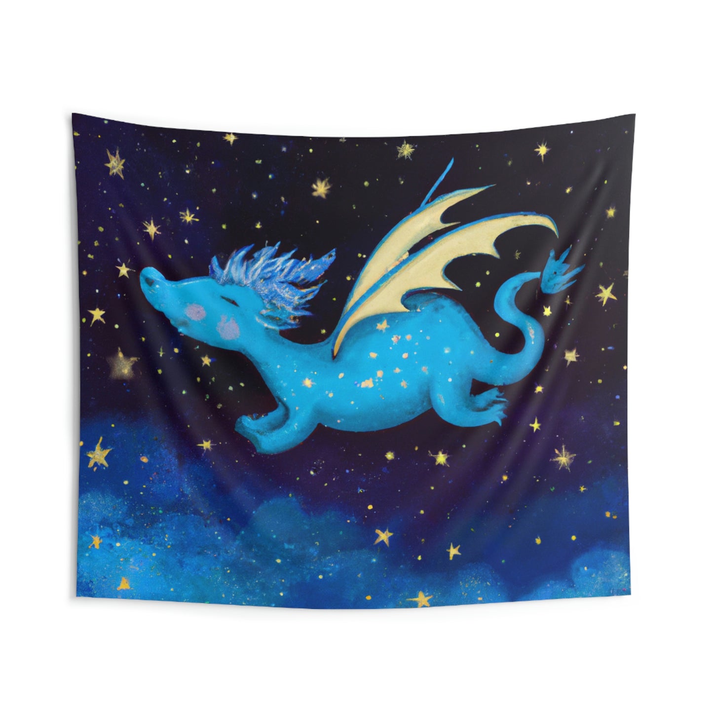 "Drifting Among the Stars: The Story of a Baby Dragon" - The Alien Wall Tapestries