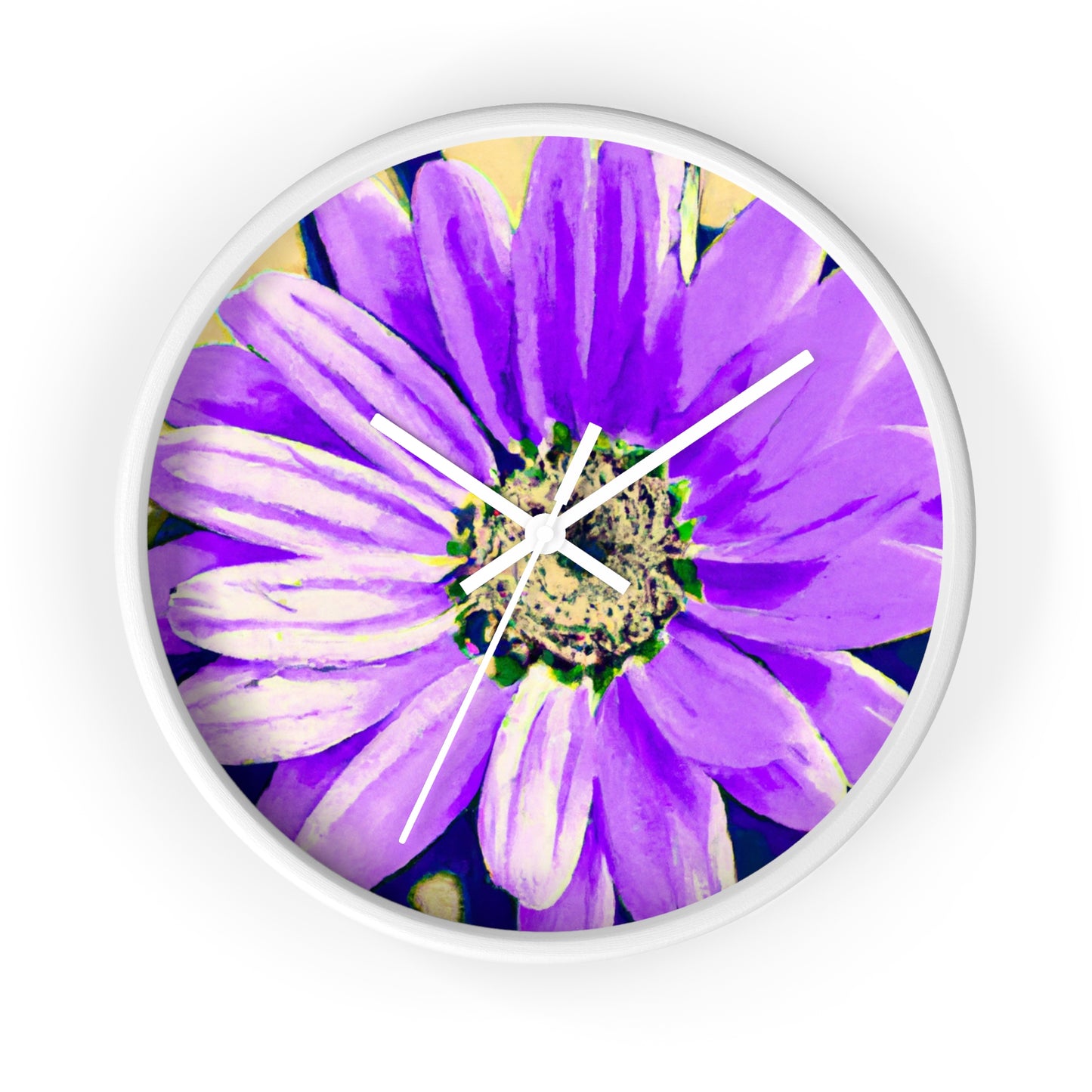 Purple Petals Popping: Create an Eye-Catching Daisy-Rose Fusion - The Alien Wall Clock