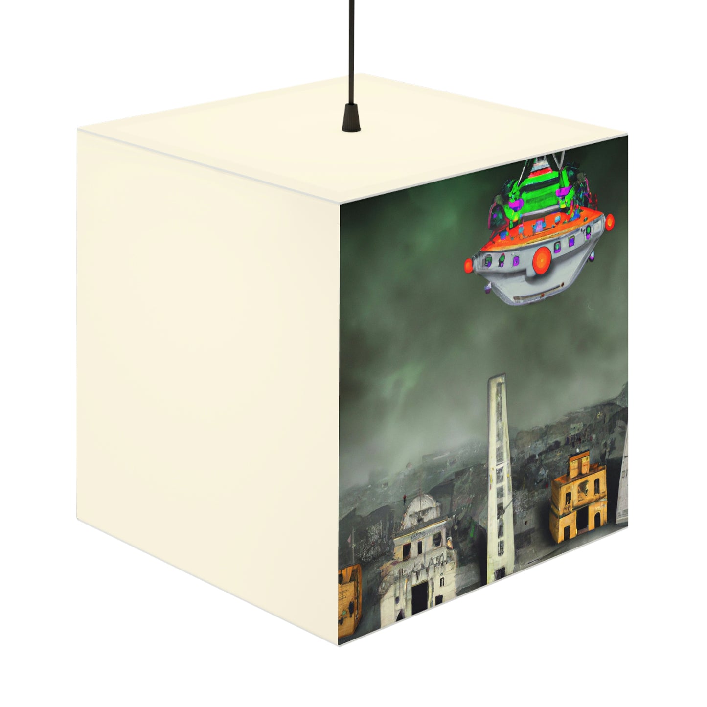 "Conundrum in the Ruins" - Die Alien Light Cube Lampe