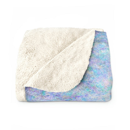 "A Flower Refusing to Shiver" - The Alien Sherpa Fleece Blanket