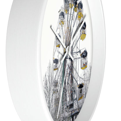 "Lonely Wheel in a Winter Wonderland" - El reloj de pared alienígena