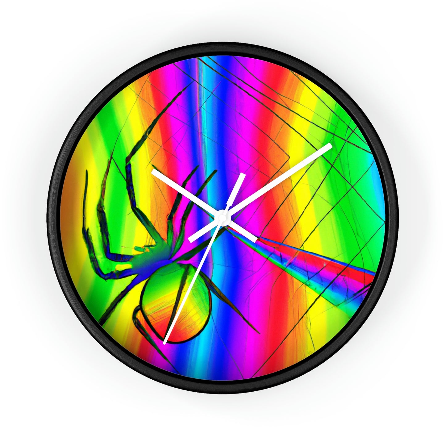 "A Spinnerette's Prismatic Web" - The Alien Wall Clock