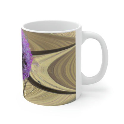 "A Blooming Miracle: Beauty in Chaos" - Taza de cerámica The Alien 11 oz