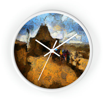 "Dusty Pilgrims at the Forgotten Shrine" - The Alien Wall Clock