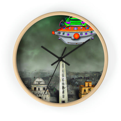 "Conundrum in the Ruins" - The Alien Wall Clock